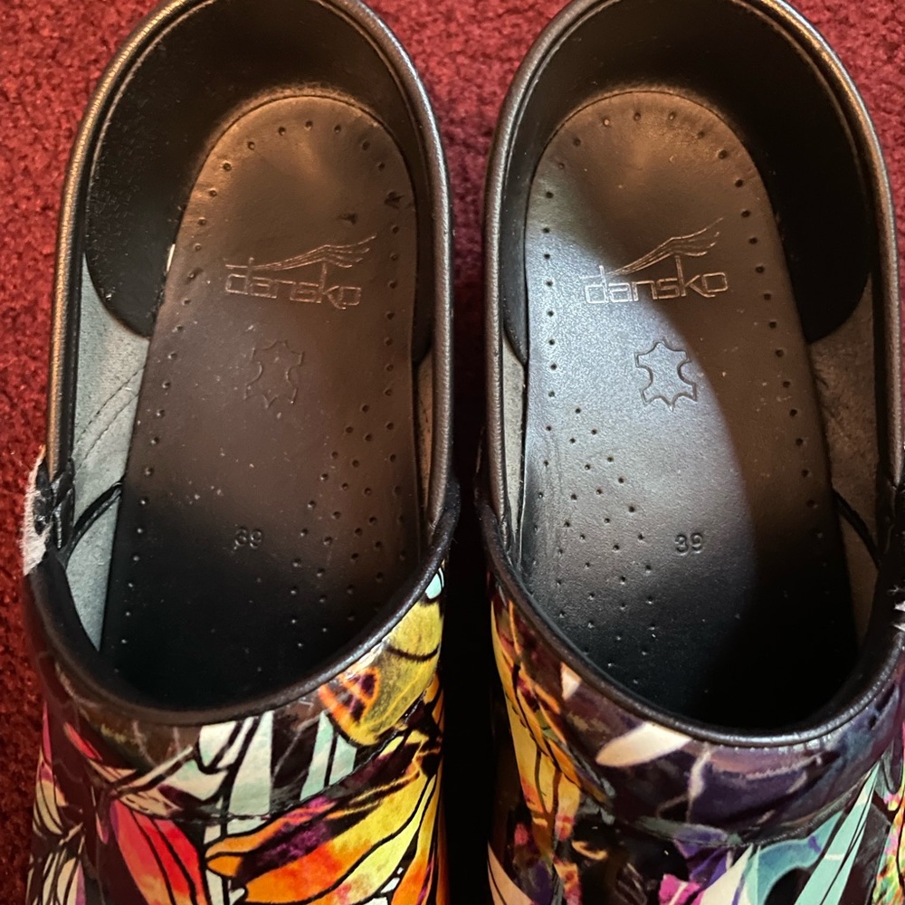 Dansko Multicolor Patterned Clogs - Picture 2 of 8
